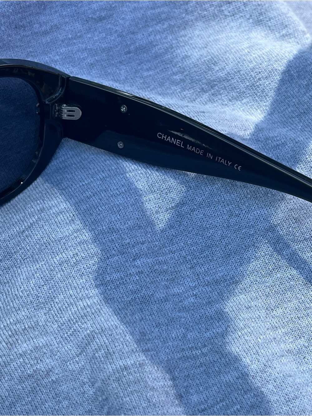 CHANEL Black Sunglasses with gold and silver CC Accents - Picture 3 of 5